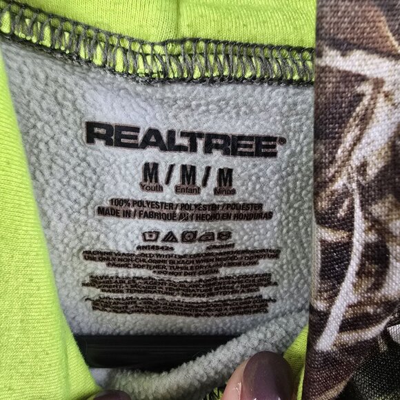 Realtree Youth M Camo Hoodie Polyester Pullover - Picture 4 of 8